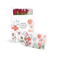 Brievenbusbloemen met persoonlijke kaart - Rode rozen - thumbnail