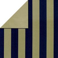Cadeaupapier - Geschenkpapier - Gold stripes on mat blue 50 cm - thumbnail