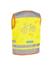 Wowow Reflectievest kids nutty jacket maat m geel - thumbnail