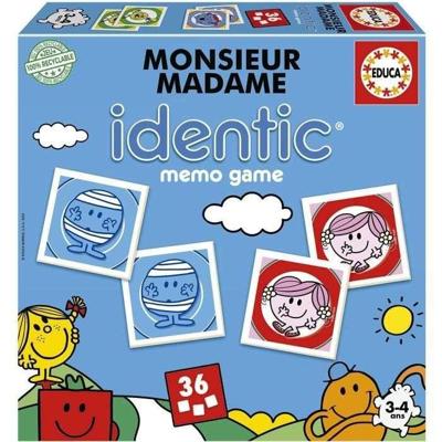 Monsieur Madame - identiek - geheugenspel