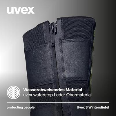 uvex S3L PU W11 6878243 Hoge veiligheidsschoenen S3L Schoenmaat (EU): 43 Zwart 1 paar