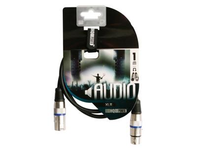 Xlr-kabel xlr mannelijk naar xlr vrouwelijk 1 m zwart Velleman - Velleman Xlr-kabel xlr mannelijk naar xlr vrouwelijk 1 m zwart Velleman - Velleman