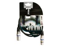 Xlr-kabel xlr mannelijk naar xlr vrouwelijk 1 m zwart Velleman - Velleman - thumbnail