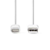 Nedis Oplaadkabel Apple lightning 8-pins naar USB 1m wit - thumbnail
