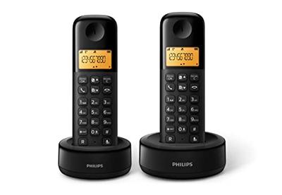 Philips D1602B/01 Draadloze Telefoon - 200 Uur Standby-Tijd - Zwart