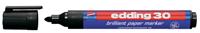 Viltstift edding 30 brilliant rond 1.5-3mm zwart - thumbnail