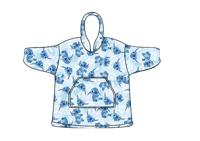 Puch Stitch kinder fleece hoodie deken trui, 7-14 jaar - thumbnail