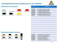 Italeri 1/24 Scania R730 Streamline Highline Cab - thumbnail