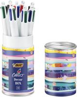 Bic Colours Decors, 4-kleurenbalpen, medium, klassieke inktkleuren, doos van 8 stuks - thumbnail