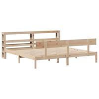 Bedframe zonder matras massief grenenhout 200x200 cm - thumbnail