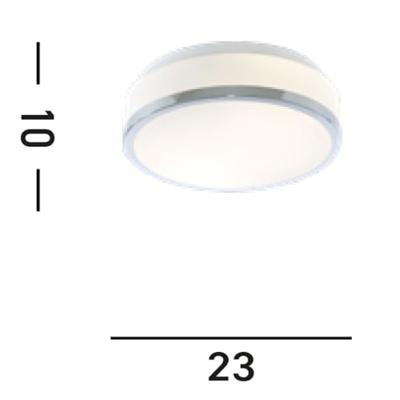Searchlight BadkamerlampDiscs Ø 23cm - 7039-23CC