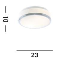 Searchlight BadkamerlampDiscs Ø 23cm - 7039-23CC - thumbnail