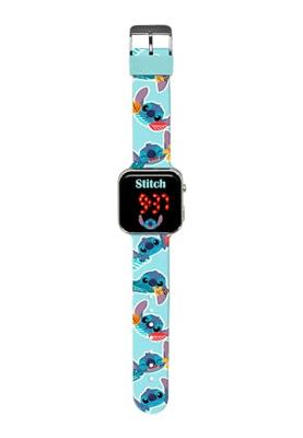 Disney Stitch LED Horloge Blauw