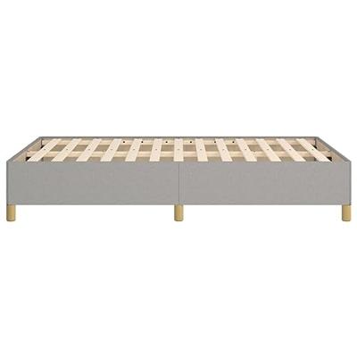 Bedframe zonder matras 120x200 cm stof lichtgrijs