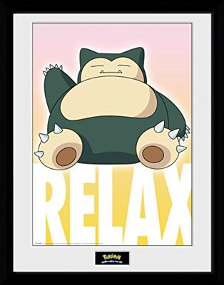 Pokemon Framed Print - Snorlax (30x40cm)