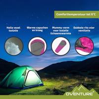 Oventure sleepplus mummy slaapzak roze - thumbnail