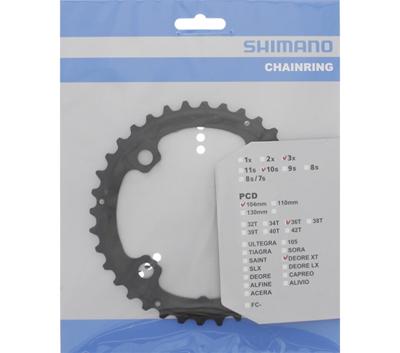 Shimano kettingblad deore lx 10v fc-t761 y1mp98020 zw. 36t