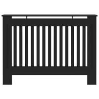 Radiatorombouw 112x19x81 cm MDF zwart - thumbnail