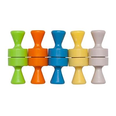 Maul Neodymium magneet 6168599 (Ø x h) 12 mm x 16 mm Kegel Wit, Geel, Blauw, Groen, Oranje 10 stuk(s) 6168599 - thumbnail