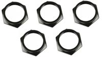 Hzb balhoofdmoer 1-1/8 inch / 25.4 mm oversized zwart 5 stuks 6500052 - thumbnail