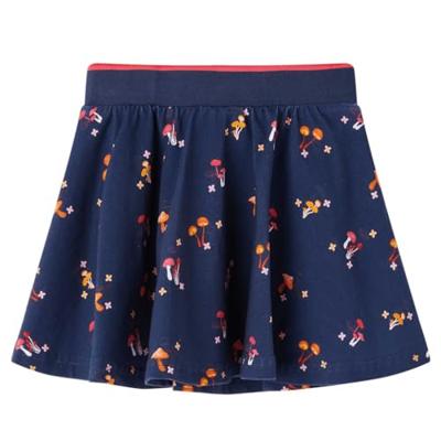 Kinderrokje met paddenstoelenprint 92 marineblauw Kinderrokje met paddenstoelenprint 92 marineblauw