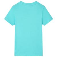 Kindershirt met korte mouwen 104 zeeblauw - thumbnail