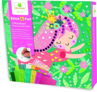 Mozaïeken - Plataan - Stick'N Fun - Bosprinsessen - Vanaf 5 jaar