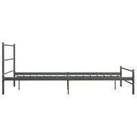 Bedframe metaal grijs 120x200 cm - thumbnail