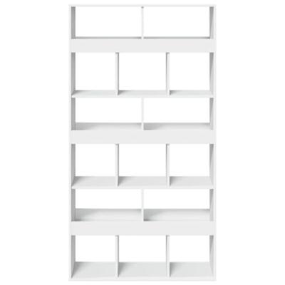 Kamerscherm 100x33x187,5 cm bewerkt hout wit