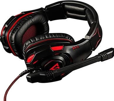 Modecom VOLCANO GHOST Headset Bedraad Hoofdband Gamen Zwart, Rood