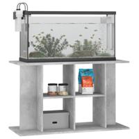 Aquariumstandaard 100x40x60 cm bewerkt hout betongrijs - thumbnail
