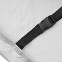 Autohoes half met haken L PEVA zilverkleurig - thumbnail