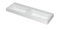 INK Wastafel Momento Polystone zonder kraangat 140 cm x 45 cm x 9 cm Glans wit 3421050 - thumbnail