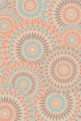 Blommie's lifestyle Buitenkleed 180x120cm B pastel zalm