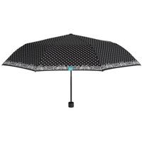 Perletti paraplu automatisch 96 cm microvezel zwart/wit - thumbnail