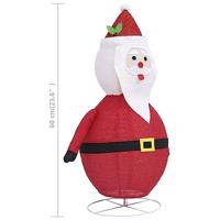 Kerstman decoratief LED 60 cm luxe stof - thumbnail
