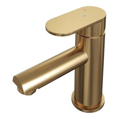 Brauer Gold Edition Lage Opbouw Wastafelmengkraan Model C Goud Geborsteld PVD