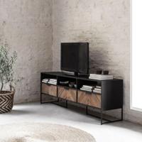 DTP Home TV-meubel 'Criss Cross' Hout en staal, 180cm - thumbnail