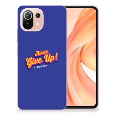 Xiaomi Mi 11 Lite | 11 Lite 5G NE | Siliconen hoesje | met naam Never Give Up
