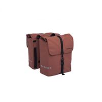 New Odense dubbele fietstas - sterk, ruim, reflecterend - rust - thumbnail