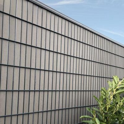 Privacy lamellen composite kit 2d H143 x L100 cm bruin Fensoplate Effenso - Effenso