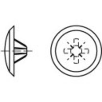 TOOLCRAFT Afdekkappen Kunststof TO-5454918 1000 stuk(s)