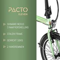 Pacto Eleven 20 inch Vouwfiets 3v - thumbnail