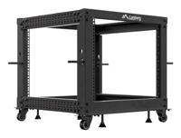 Lanberg OR01-6109-B rack 9U Vrijstaande rek Zwart - thumbnail