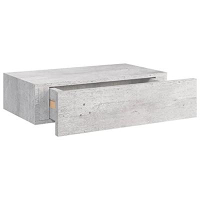 Wandschap met lade 40x23,5x10 cm MDF betongrijs Wandschap met lade 40x23,5x10 cm MDF betongrijs