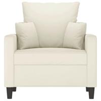 Fauteuil 60 cm fluweel crmekleurig - thumbnail