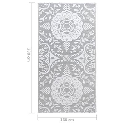 VidaXL Buitenkleed arakil 160x230 cm pp lichtgrijs