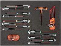 Bahco Foaminlay Fit&Go 3/3 met schroevendraaiers | bits en inbussleutels - 54-delig - FF1A40 - thumbnail