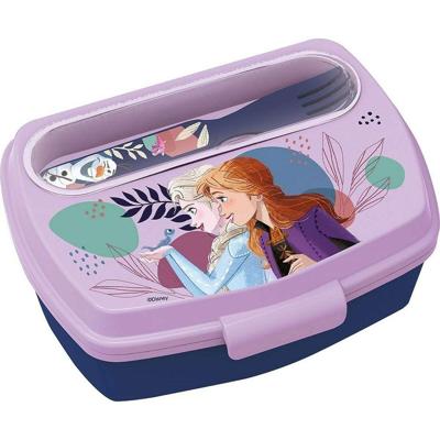 Lunchtrommel met accessoires Frozen CZ11271 Blauw Plastic