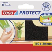 Tesa Protect Beschermvilt Rechthoekig - Bruin - 80 x 100 mm - thumbnail